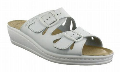 Bild von FLY FLOT, Slipper, Leder, Damen, weiß