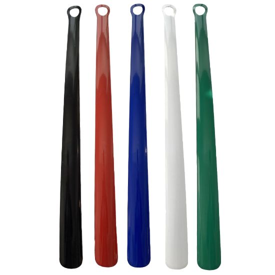 Obrázok z Obouvací lžíce kovová 60 cm s očkem